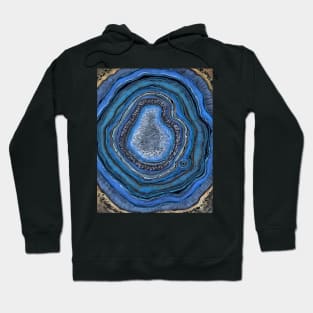 LAPIS LAZULI GEODE ART ULTRAMARINE BLUE RARE Hoodie